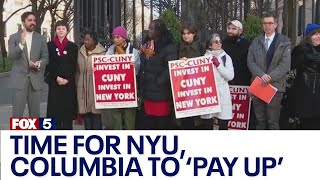 Bill introduced to eliminate tax exempt status for NYU and Columbia [upl. by Eimot]