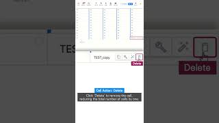 How to Manage Cells Cell Action Delete [upl. by Aicekal173]