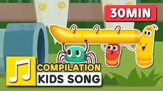 ITSY BITSY SPIDER AND OTHER SONGS  30MIN  LARVA KIDS  SUPER BEST SONGS FOR KIDS [upl. by Westphal]