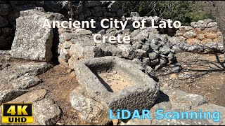 Ancient City of Lato Crete 4K [upl. by Ahsiekam]