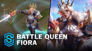 Battle Queen Fiora Skin Spotlight  PreRelease  PBE Preview  League of Legends [upl. by Charil]