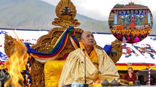 Holiness Namkhai Nyingpo RinpocheGuru Rinpoche in Human Form  Bumthang Kharchu monastery  Guru [upl. by Haerr]