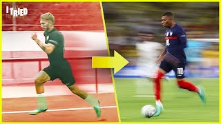 I TRIED To Run As Fast As Mbappé Ronaldo And Haaland [upl. by Yddet]