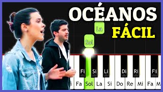 OCEANOS Donde Mis Pies Pueden Fallar Piano Tutorial Fácil  Hillsong United  Piano Cristiano [upl. by Waldon]