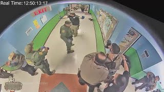 Newly released Uvalde shooting footage shows police response to tragedy from inside school [upl. by Llertniuq]