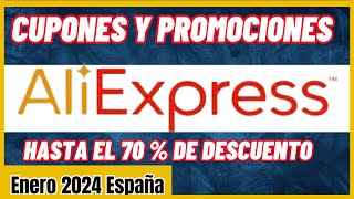 Aliexpress cupones de descuento y ofertas 2024Aliexpress cupones enero 2024 [upl. by Atirahc511]