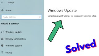 Fix something went wrong try to reopen settings later windows update  Problem Solved [upl. by Hoon]