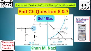 FET  Self Bias  End Ch Question 6 amp 7  Boylestad [upl. by Analim]