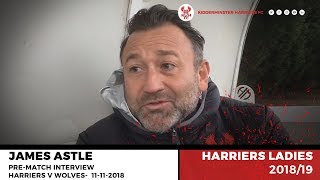 James Astle prematch Harriers v Wolves 111118 [upl. by Paulie]