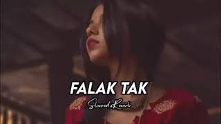 falak tak chal sath mere slowed reverbslowedandreverb night song Fseriessong [upl. by Brynn]