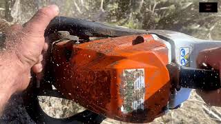 Stihl MS 400C im Starkholz  Frohe Ostern [upl. by Hedda]