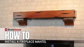 How To Install A Fireplace Mantel Install a mantel on your own DIY [upl. by Gardal]