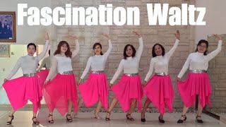 Fascination Waltz Line Dance demo amp count [upl. by Irollam535]