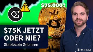 DURCHBRUCH Bitcoin auf 75k  Finanzelite will BTC Halving Ripple Stablecoin amp neue Coins 2024 [upl. by Nonregla827]