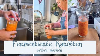 Karotten fermentieren  Probiotisches Powerfood  Gesundes für den Darm [upl. by Yderf618]