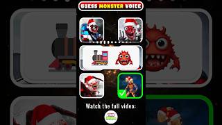 🔊 Guess the MONSTERS Voice by Emoji 🎄Christmas Version  Jingle Bells Song [upl. by Halvaard405]