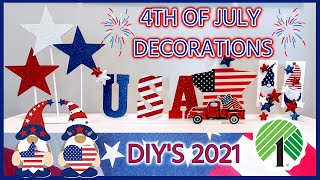 4TH OF JULY DECORATIONS ❤🤍💙diy patriotic diy crafts [upl. by Toffey730]