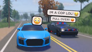 He Wanted To RACE But He Was Secretly A COP Roblox [upl. by Yentyrb791]