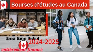 Bourse détude gratuite au Canada 20242025 pour tout les étudiants étrangers [upl. by Renmus918]