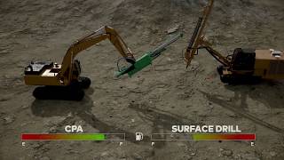 Montabert CPA vs Surface Drill [upl. by Nauh]