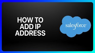 How To Add App ID Address In Salesforce Tutorial [upl. by Norym]