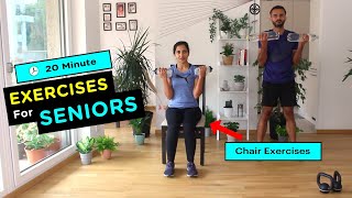 Exercises For Seniors  Chair Exercises  Seniors Workout [upl. by Arika]