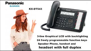 Panasonic KXDT543 Digital Telephone [upl. by Cruce]