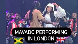 MAVADO GULLY GOD Performing in London 📢📢📢🍾🎉🇬🇧🇯🇲 [upl. by Ennaxxor]