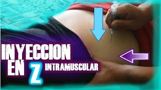 ✅Como PONER una INYECCION INTRAMUSCULAR EN Z EN EL GLUTEO Muy Fácil😱 [upl. by Arit]