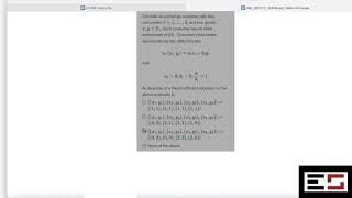 L224 Pareto Efficiency check Example of 4 Consumers 2 goods economy [upl. by Os299]