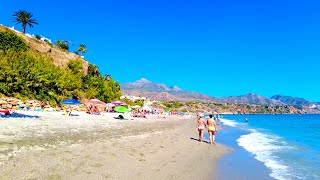 A walk in Nerja  Playa de Burriana shoreline  Nerja  Axarquía  Málaga  Spain Ep40 [upl. by Ahsikal847]