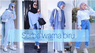 OOTD SERBA BIRU CASUAL TERBARU 2021  INSPIRASI OOTD🧢💙✨ [upl. by Fonzie]