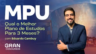 Concurso MPU  Qual o Melhor Plano de Estudos Para 3 Meses [upl. by Yelhsa596]