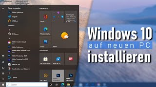 Anleitung Windows 10 installieren auf neuen PC  PC ohne Betriebssystem [upl. by Einnaj]