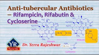 Antitubercular Antibiotics  Rifampicin Rifabutin amp Cycloserine  YR Pharma Tube  Yerra Rajeshwar [upl. by Nnaira]