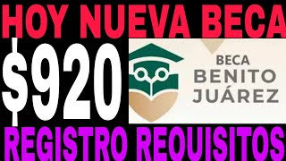 🎉REGISTRO REQUISITOS BECAS BENITO JUÁREZ ENERO 2024 CÓMO CUÁNDO Y DÓNDE🔥 [upl. by Ardnayek17]