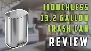 ✅ iTouchless SoftStep 13 2 Gallon Stainless Steel Trash Can Review [upl. by Eniron]