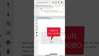 How to change the default port in the Spring Boot application springboot [upl. by Ambie]