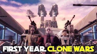 Entire First Year of the Clone Wars  Star Wars Lore [upl. by Voleta]