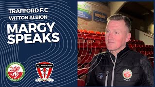 Margy Speaks after victory against Witton Albion [upl. by Cerracchio319]