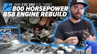 How To Assemble amp Build A B58 Engine For 800 Horsepower  The BMW F30 Drift Taxi [upl. by Anaik]