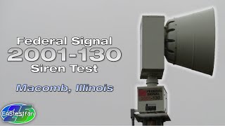 Federal Signal 2001130 Siren Test Full Attack  Macomb IL [upl. by Irehc402]