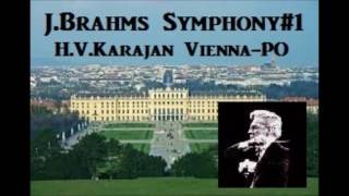 JBrahms Symphony1  HVKarajan ViennaPO  1959 [upl. by Atiruam]