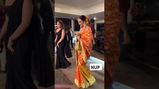 Rekha Ji arrives for MM Diwali bash in Mumbai ytshorts rekha bollywood viral [upl. by Ennazor]