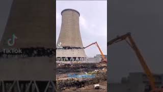 Demolition of Cooling tower [upl. by Ynned]