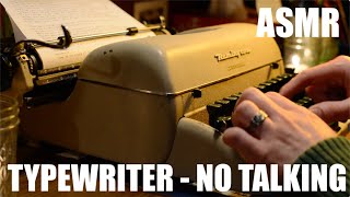 ASMR Typing on 1950s Typewriter No Talking Real Typing Repetitive Predicable Mechanical Sounds [upl. by Nagn]