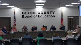 Glynn County Board of Education  August Work Session 2024 [upl. by Berglund]