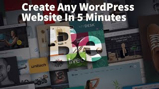 Create Any WordPress Website In 5 Minutes  BeTheme [upl. by Anaek]