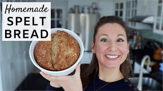 Surprisingly Easy  VEGAN Homemade Spelt Bread [upl. by Yenial184]