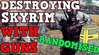 SKYRIM But All Weapons are FULLY RANDOMIZED IS BROKEN  Can You Beat Skyrim With Random Loot [upl. by Shue]